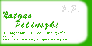 matyas pilinszki business card